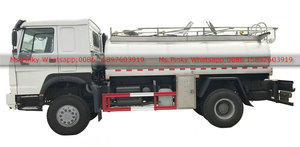 4x4 HOWO Full Wheel Drinking <strong>Milk</strong> Truck With SS304-2B Stainless Steel Tank Food Grade Tank for Fresh <strong>Milk</strong> Transport - Product Image 5