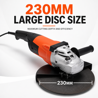 Meuleuse d'angle électrique industrielle CRIDER 2400W haute puissance, mini, 230mm, robuste, interrupteur à glissière, 8000 tr/min, disque de meulage