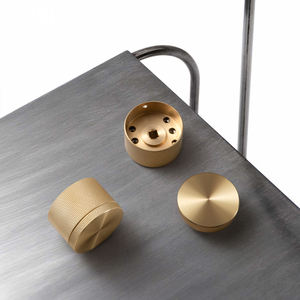 GOO-KI disikat kuningan kenop pintu desain baru Push-Pull konstruksi privasi pegangan pintu Set kunci - Product Image 6