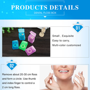 個別のPPボックスデンタルフロスピックミニデンタルフロスとミントフレーバー - Product Image 6