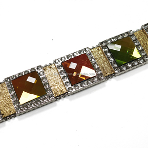 Ceinture <span class=keywords><strong>porte</strong></span>-jarretelles en cuir style occidental avec boucle en strass et incrustation de luxe, design scintillant réglable pour robes, jeans et tenues de soirée - Product Image 5