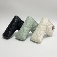 Housse de tête de club de golf élégante et durable, essentielle pour le parcours, en tissu rembourré anti-rayures, compatible avec les drivers, fers de fairway et hybrides, pour hommes et femmes, luxe