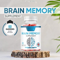 Gummies de Suppléments Cérébraux et de Mémoire à Marque Blanche OEM, Vente Chaude, Améliorent l'Immunité pour Adultes, 60 Unités, Sans Gluten, Déconseillé aux Femmes Enceintes