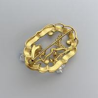Broche de luxe pour femme en argent doré filigrané, pivoine, perle d'eau douce naturelle et jade, haut de gamme, cadeau de mariage et de fiançailles, Suzhou
