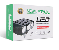 Luz de Trabajo LED de Alta Potencia E06L, Doble Color, Haz H/L, para Camiones Todoterreno, Automóviles y Motocicletas