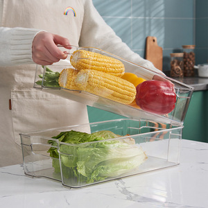 Boîtes de rangement pour réfrigérateur empilables, organisateurs de stockage alimentaire, contenants de conservation pour fruits et viande - Product Image 2