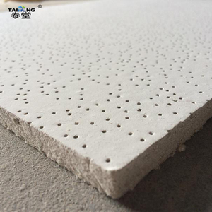 Plaque de plafond suspendu décorative en fibre minérale acoustique 600x600, 2 x 4 pieds, isolation phonique pour plafond - Product Image 5