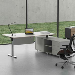 Escritorio de elevación eléctrico inteligente de doble motor, escritorio de negociación de jefe supervisor, escritorio ejecutivo simple moderno para <span class=keywords><strong>oficina</strong></span> - Product Image 4