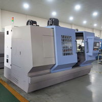 Machine de tour CNC CK6166B/1000, tour CNC de précision avec précision de répétition de ± 0.01mm, grand alésage de 105mm pour le tournage d'arbres longs