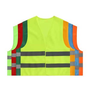 Gilet de sécurité léger de course à pied haute visibilité directe d'usine AI-MICH avec bandes réfléchissantes - Product Image 3