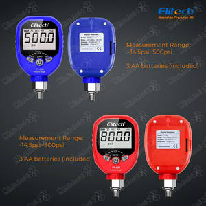 Elitech PT-500 & PT-800 <span class=keywords><strong>Wireless</strong></span> HVAC Digital <span class=keywords><strong>Manifold</strong></span> Gauge Set Com Clipe De Temperatura Removível - Product Image 4