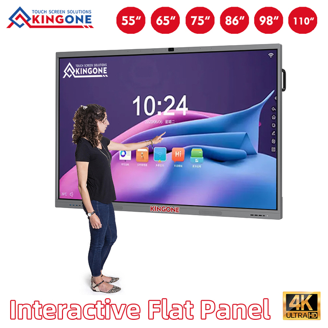 55 65 75 86 Inch Smart Interactive Flat Panel 4K Touch Screen Meeting Board with Android System for Conference