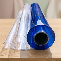 Housse de table facile à nettoyer, résistante à l'huile et à l'eau, film PVC en rouleau, transparente, imprimée, nappes en PVC en rouleau