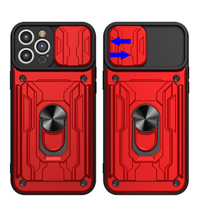 Coque en silicone avec support de carte de crédit, étui pour iPhone 12, 13 pro, protection des objectif d'appareil photo, support pour téléphone portable - Product Image 1