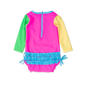 <span class=keywords><strong>Maillot</strong></span> de <span class=keywords><strong>bain</strong></span> pour bébé personnalisé bébé enfants <span class=keywords><strong>3</strong></span>-6 <span class=keywords><strong>mois</strong></span> <span class=keywords><strong>3</strong></span>-10 ans manches longues Upf50 fermeture éclair avant impression colorée certifié Oeko-tex <span class=keywords><strong>maillot</strong></span> de <span class=keywords><strong>bain</strong></span> pour bébé - Product Image 3