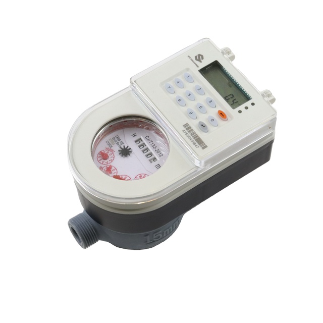 Token STS Standard Multi Jet Keypad Smart Prepaid Water Meter with Long Battery Life Free Vending System IP68 OEM