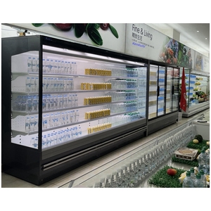 Kenkuhl siêu thị multideck mở máy làm lạnh thương mại thẳng đứng tủ lạnh từ xa không khí kép Rèm hiển thị Máy làm lạnh - Product Image 5