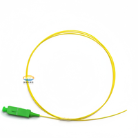 Câble de raccordement en fibre optique simple mode FTTH SC LC FC ST, pigtail simple, fibre optique jaune, pigtail LC APC, 1 m