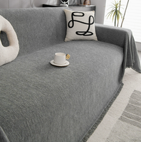 Chenille-Sofabezug Vollständige Couchabdeckung Dreisitzer-Sofa Kratzfest Ganzjahres-Universal Hochwertige Vollumhüllende Decke