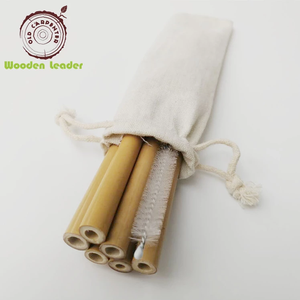 Tái Sử Dụng Hot 100% Tự Nhiên Tái Chế Biểu Tượng Tùy Chỉnh Lúa Mì Phân Hủy Sinh Học Hữu Cơ Tre Uống Rơm Và Bàn Chải Cho Sinh Tố - Product Image 3