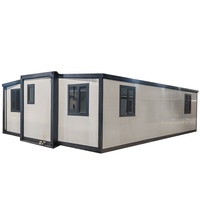 Maison conteneur extensible de 40 pieds, construction rapide, maison préfabriquée portable pour hôtel, dortoir