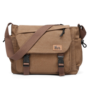 Wholesale Canvas Messenger <b>Bag</b> Large Capacity Lightweight Durable Buckle Closure All Seasons Daily Use - Product Image 4