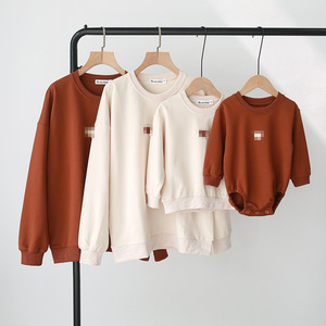 Hongbo maman et fille famille correspondant vêtements imprimé fleuri long pull ensemble pour mère maman et moi ensembles de vêtements - Product Image 5