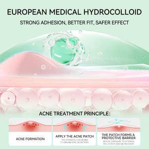 Lanbena, fabricant professionnel, vente en gros de patchs hydrocolloïdes pour l'acné et les boutons, à utiliser la nuit - Product Image 6