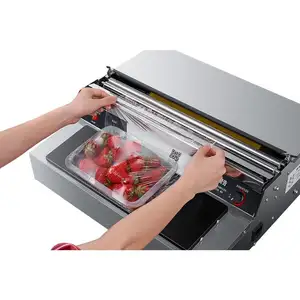 Macchina per imballare la carne di frutta macchina per imballare la pellicola trasparente macchina per dispensatore di involucri a mano