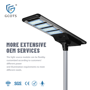 GCOTS Lampadaire Solaire Extérieur Tout-en-un à Détecteur de Mouvement Haute Luminosité 20W 30W 40W 50W SL-AIO-QTZ - Product Image 3