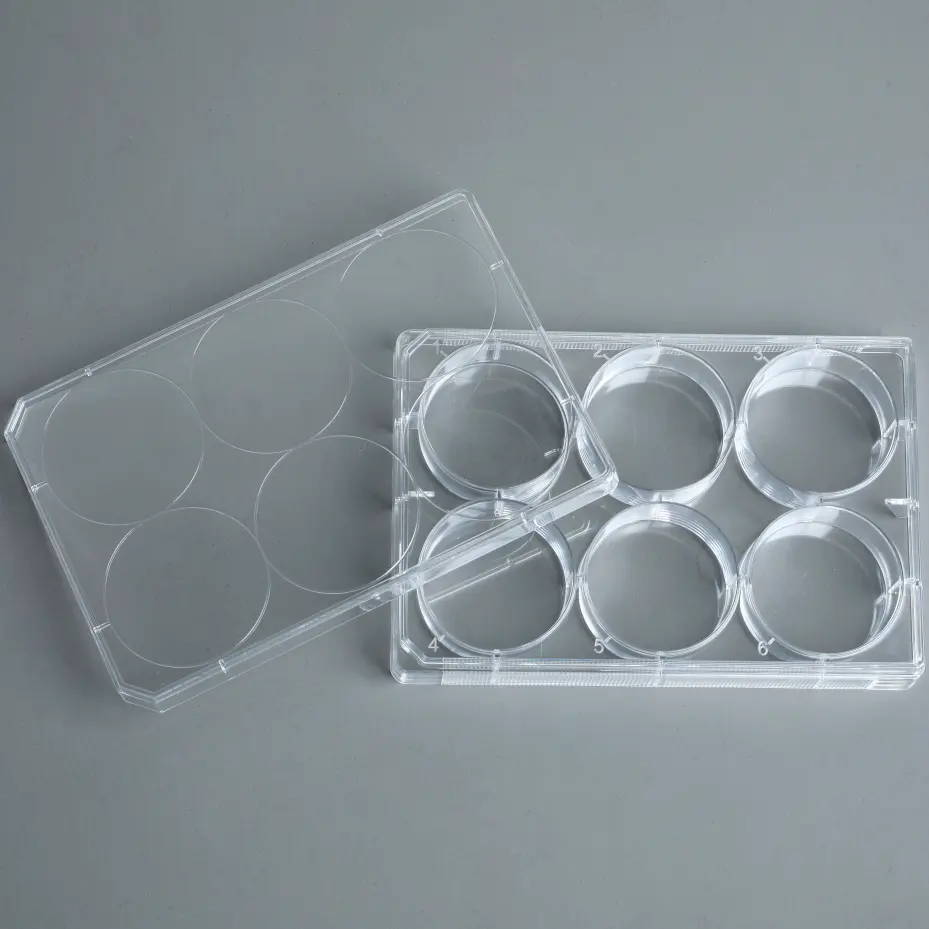 Polystyrene Disposable TC Treated Sterile with lid 6 12 24 48 96 384 well clear/white/black Cell Culture Plates For Lab