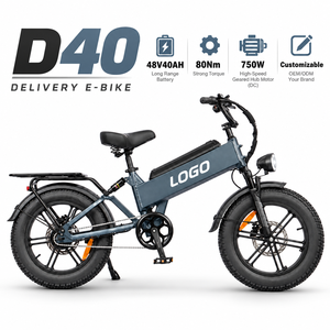 จักรยานไฟฟ้าส่งของระยะไกล D40 ขนาด 20 นิ้ว 48V 40AH 750W โครงอะลูมิเนียม เบรกดิสก์ - Product Image 1