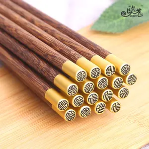 Chopsticks Wholesale Chinese Style Red Sandalwood Wooden Chopsticks For Blessing Engraving Wedding