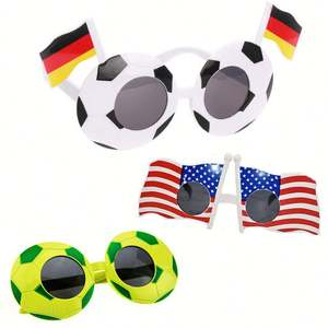 Lunettes de soleil personnalisées en gros avec drapeaux de pays, lunettes pour supporters de football, événements promotionnels, designs multinationaux disponibles - Product Image 1