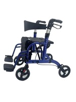 Chariot de courses pliable léger à pousser avec frein à rouleaux, aide à la marche de classe II et économise l'effort