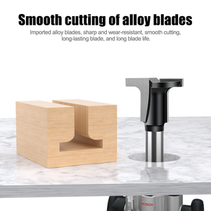 Professional Grade Carbon Crystal Plate Arc Bending <b>Router</b> <b>Bit</b> Hard Alloy T-shaped Semi-circular Flat Bottom 2-in-1 Slotting <b>Bit</b> - Product Image 6