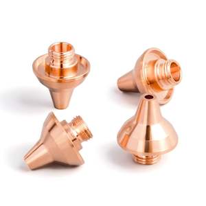 Repuestos para Cabezal Láser de Corte de Fibra Precitec, Compatible con <span class=keywords><strong>MAZAK</strong></span> 3D, Boquilla de Corte Láser de 1.5-3.5mm D10.5 H12 M5, Cobre - Product Image 5