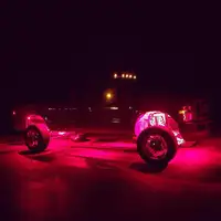 ROTE Farbe LED Rock Lights Kits für Jeep Off Road Truck Auto ATV SUV Motorrad Unter Karosserie Glow Light Lampe Trail Fender Beleuchtung