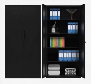 Archivador Metálico Alto <span class=keywords><strong>de</strong></span> 2 Puertas con Estantes Ajustables para Oficina en Casa, Almacén o Garaje - Product Image 5
