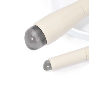 Pinceau double face en silicone pour gloss et correcteur, manche en bois, haute qualité, outil de maquillage double extrémité pour fond de teint et beauté - Product Image 3