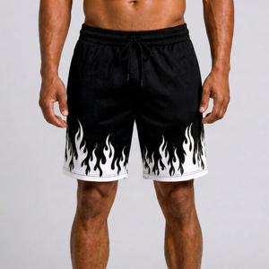 Pantalones Cortos Duraderos para Hombre, Tejido de Mezcla de Algodón Sólido, Suaves, Transpirables, de Secado Rápido, Ecológicos, Ligeros, Ropa Casual de Calle para Gimnasio - Product Image 1