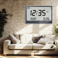 Nouvelle Horloge de Prière Islamique 4001 Grande Horloge LED Musulmane Azan Horloge Numérique Heures de Prière Ramadan Masjid Mosquée Horloge Murale Azan LCD