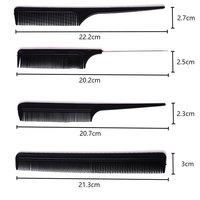 Coiffure Personnalisé Professionnel Multi Fonction 10Pcs Antistatique En Plastique Coiffure Peigne Kits Salon De Coiffure Peigne À Cheveux Ensemble