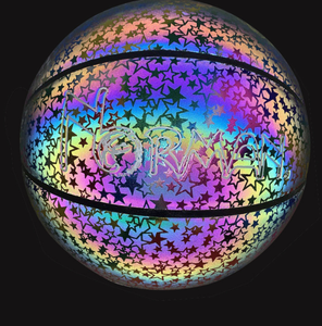 Ballon de <span class=keywords><strong>basket</strong></span> réfléchissant imperméable le plus vendu, qui brille dans le noir, pour les amateurs de sport, cadeau d'anniversaire - Product Image 2