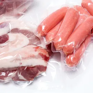 Yüksek kaliteli ısı yalıtımlı biyobozunur gıda kabartmalı vakum yiyecek çantası ambalaj