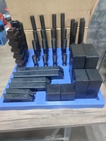 Kit d'accessoires de serrage pour outils électriques FERVI, ensemble de 58 pièces avec séparateurs de table en plastique, garantie 1 an