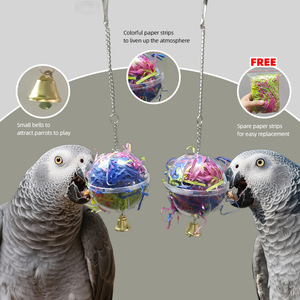Interactieve voerbal voor papegaaien, klein vogelspeelgoed, accessoires - Product Image 5