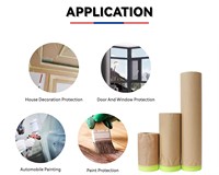 Jinghe Einseitig Klebende Acryl-Klebepapier-Beschichtung, Wasserdicht, Druckempfindlich, Vorgeklebtes Leicht Abreißbares Abdeckpapier