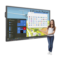 Tableau interactif 65 75 86 pouces 20 points 4K Écran LCD intelligent pour l'éducation scolaire Panneaux plats avec OPS Tableau interactif