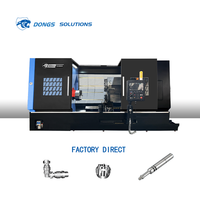 DONGS-TCK800 Centro de Torneado CNC Individual de Servicio Pesado con Bancada Inclinada, Control Fanuc/GSK, Herramientas Motorizadas de 3 Ejes, Tipo Horizontal